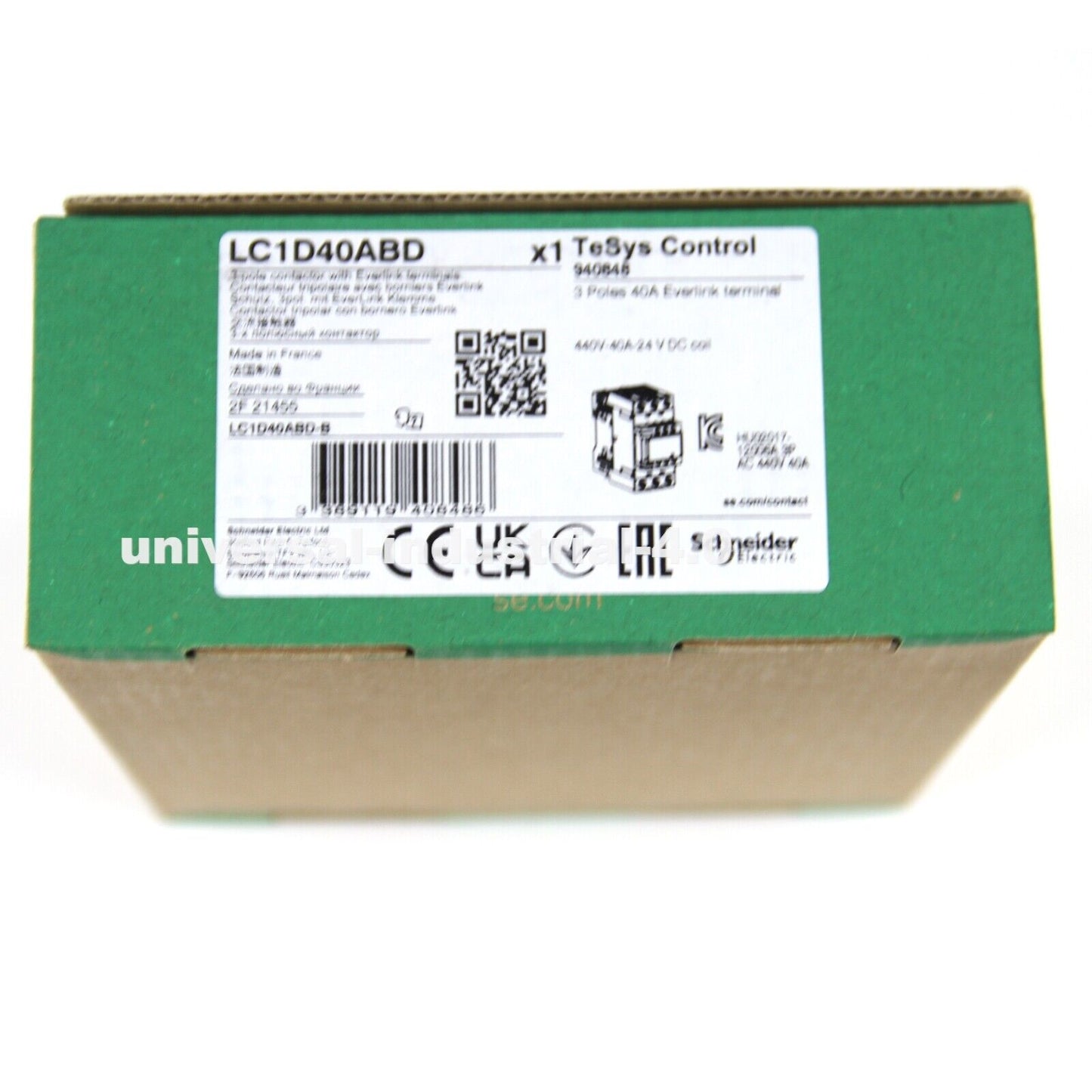 NEW SCHNEIDER LC1D40ABD PLC Contactor with 40A rated Plug and Play functionality - SCHNEIDER