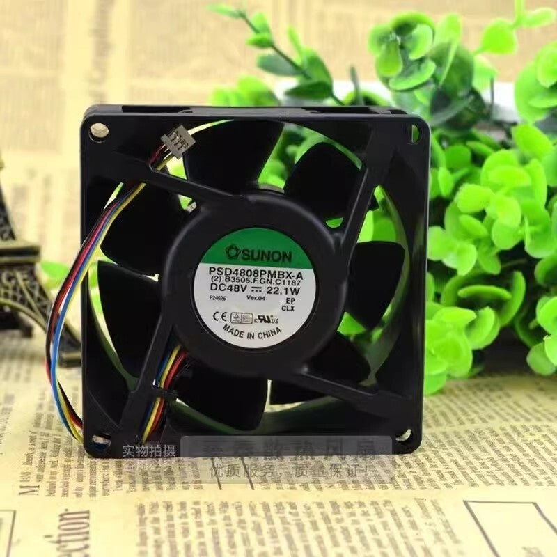 SUNON PSD4808PMBX-A DC48V 22.1W 4-Wire Cooling Fan