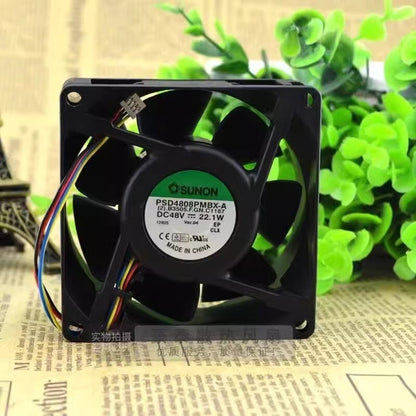 SUNON PSD4808PMBX-A DC48V 22.1W 4-Wire Cooling Fan
