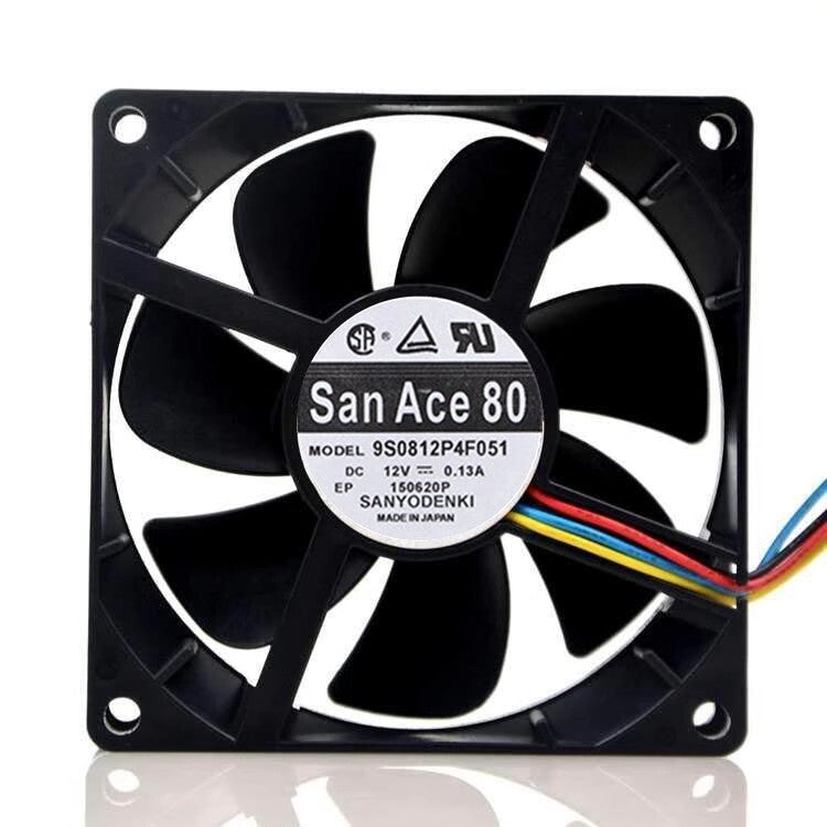 Sanyo 9S0812P4F051 8025 DC12V 0.13A 8CM 4-Wire PWM Speed Control Cooling Fan
