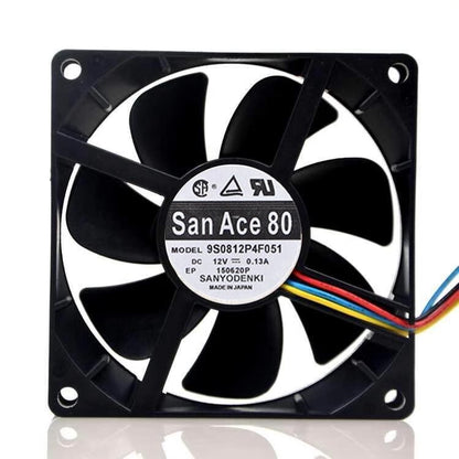 Sanyo 9S0812P4F051 8025 DC12V 0.13A 8CM 4-Wire PWM Speed Control Cooling Fan