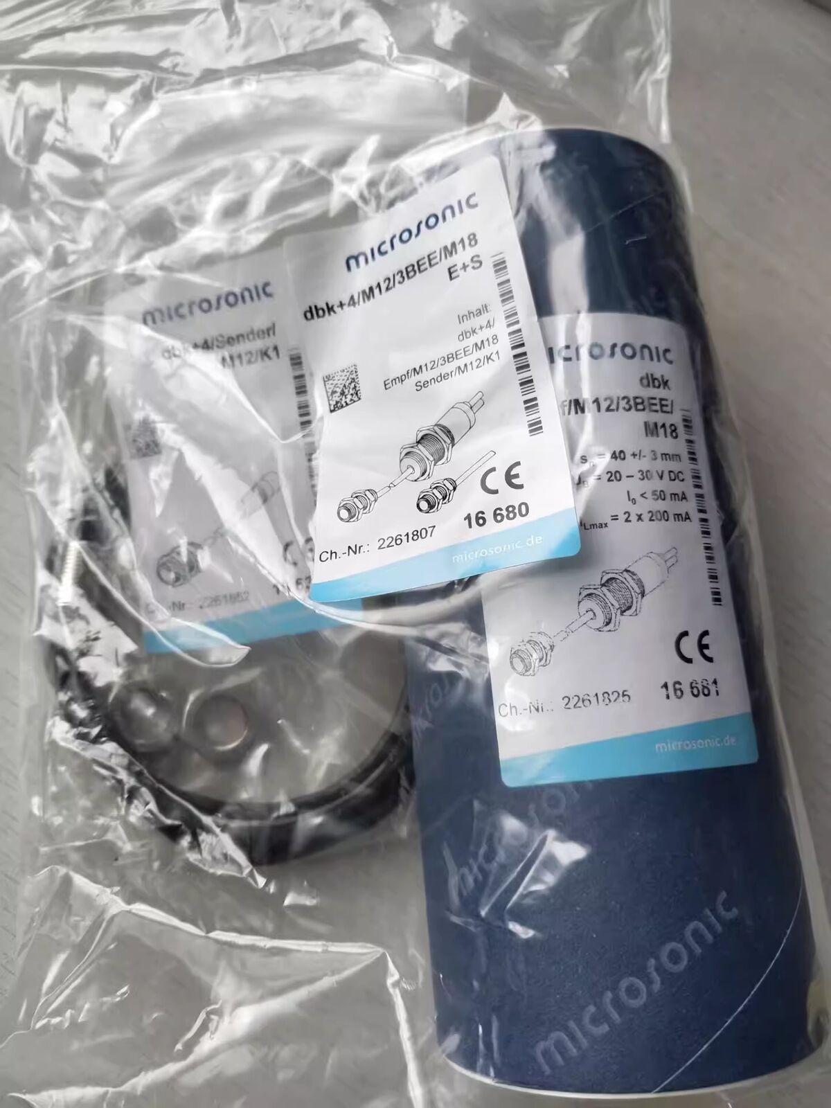 new 1pcs microsonic Ultrasonic Sensor dbk+4/Empf/M12/3BEE/M18 - EMPF