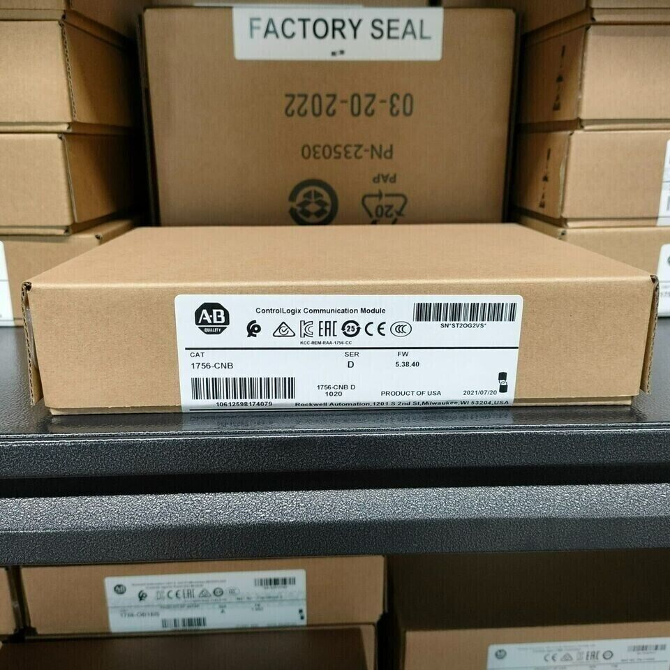 New Factory Sealed AB 1756-CNB SER D ControlLogix Communication Module 1756CNB - CONTROLLOGIX