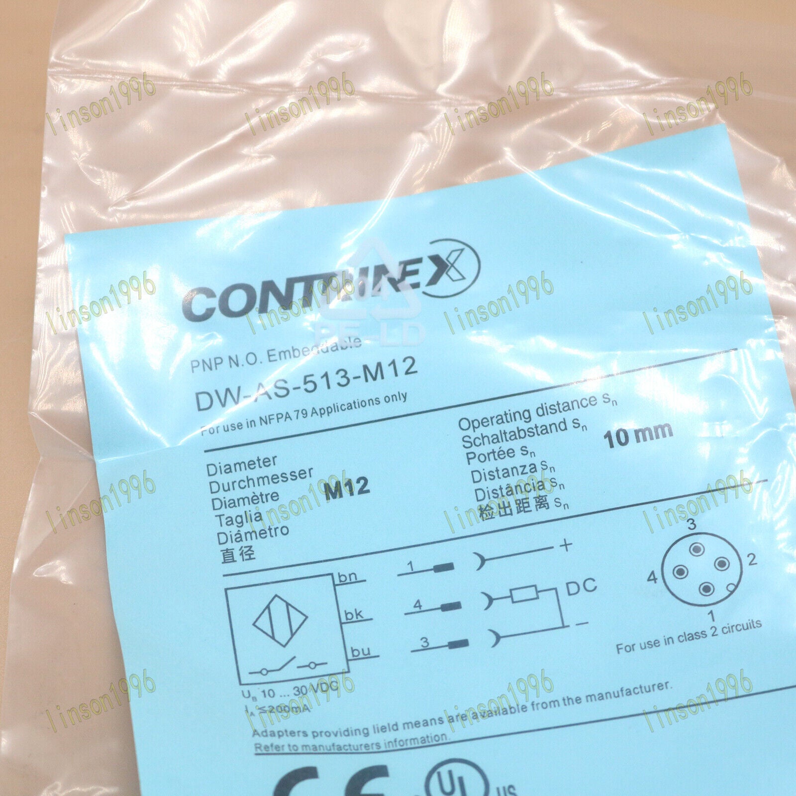 1PC Contrinex Induction Switch Sensor DW-AS-513-M12 Fast - CONTRINEX