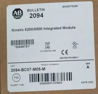 New Allen-Bradley 2094-BC07-M05-M Kinetix 6200/6500 Integrated Module - ALLEN-BRADLEY