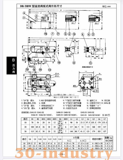 1PCS FOR Huade Hydraulic Relief Valve DB10-1-50B/315 DB20/30 Pilot Control Valve - HUADE