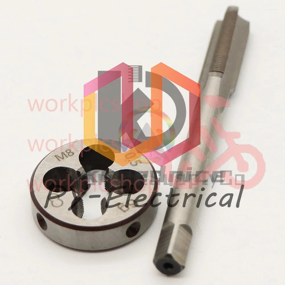 M8 X 0.5 Tap and Die Set Left Hand, M8X0.5 Machine Thread Tap and Round Die