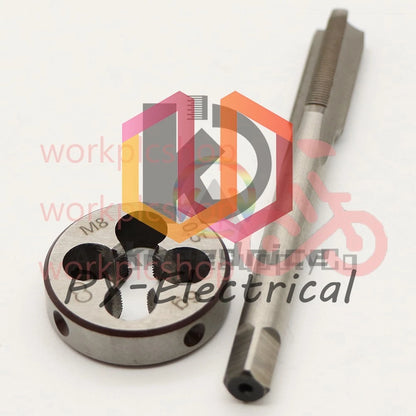 M8 X 0.5 Tap and Die Set Left Hand, M8X0.5 Machine Thread Tap and Round Die