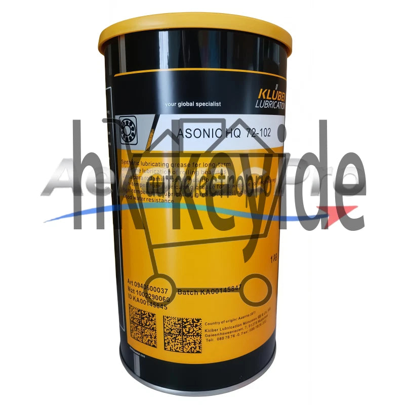 KLUBER Lubrication ASONIC HQ 72-102 Grease 1Kg ( 35.3 OZ) SAFE RELIABLE