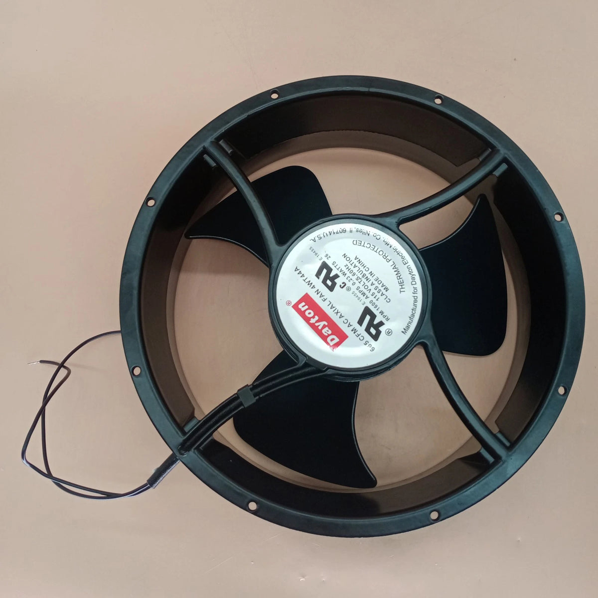 Dayton 4WT44A 665 CFM AC 115V 0.23A 25489 25.4CM 2 wire axial fan#QW
