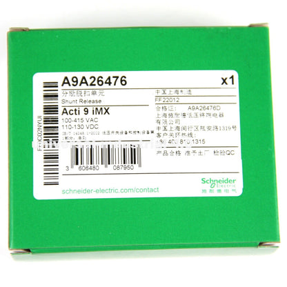 Schneider A9A26476 100~415V AC 100~130V DC Shunt Release Circuit Trip - SCHNEIDER