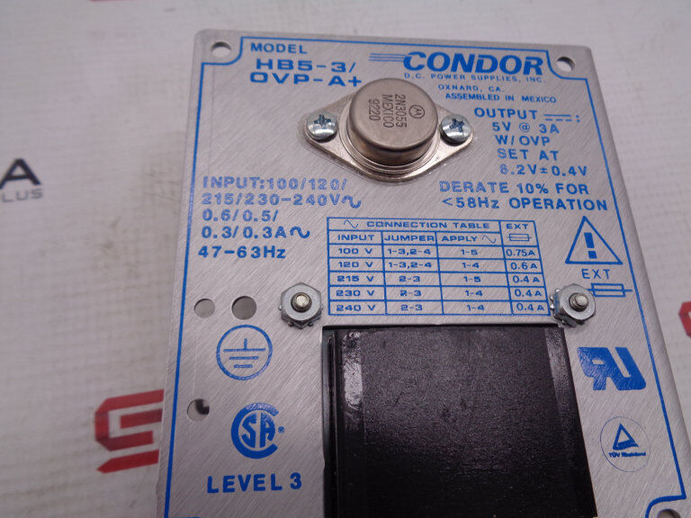 SL POWER ELECTRONICS HB5-3-OV-A+ POWER SUPPLY - SL POWER ELECTRONICS