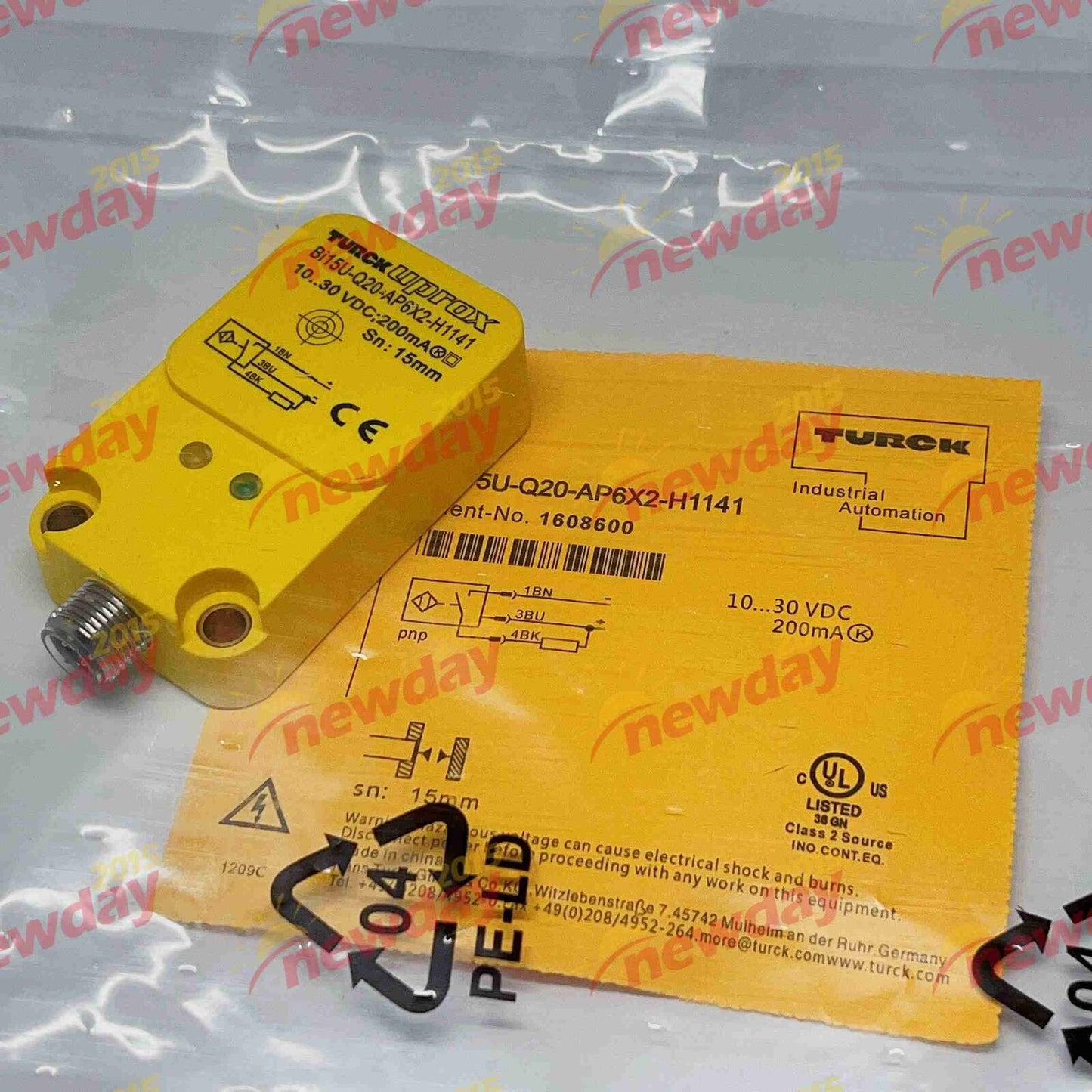 BI15U-Q20-AP6X2-H1141 Proximity Switch Sensor PNP - BI