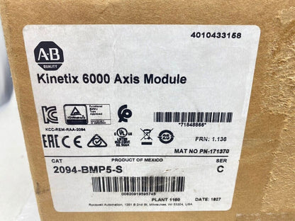Allen-Bradley Kinetix 6000 Axis Module Servo Drive 2094-BMP5-S AB - ALLEN-BRADLEY