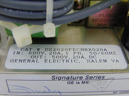 General Electric DS2020 FECNRX020A Power Supply - GENERAL ELECTRIC