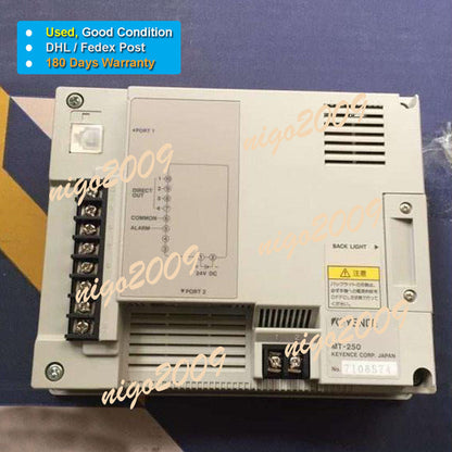 used Keyence MT-250 Touch Panel Operator Interface Tested Good 180 Days - KEYENCE