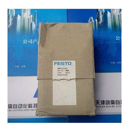 New ONE FESTO MFH-3-1/2-S 7960 Solenoid Valve in Box Shipping - FESTO