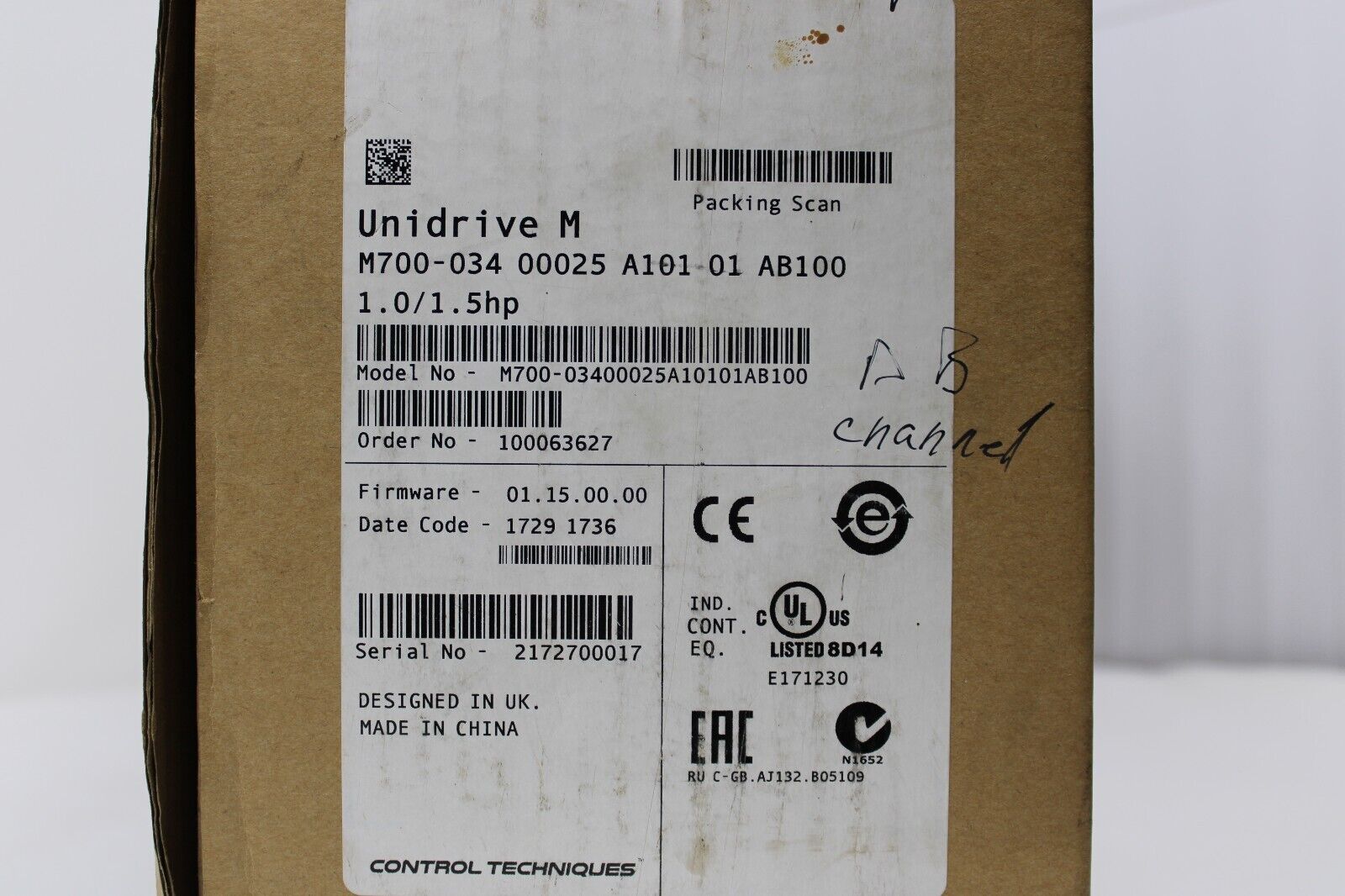new Emerson M700-034 00025 A101 00 AB100 Drive M70003400025A10100AB100 - EMERSON