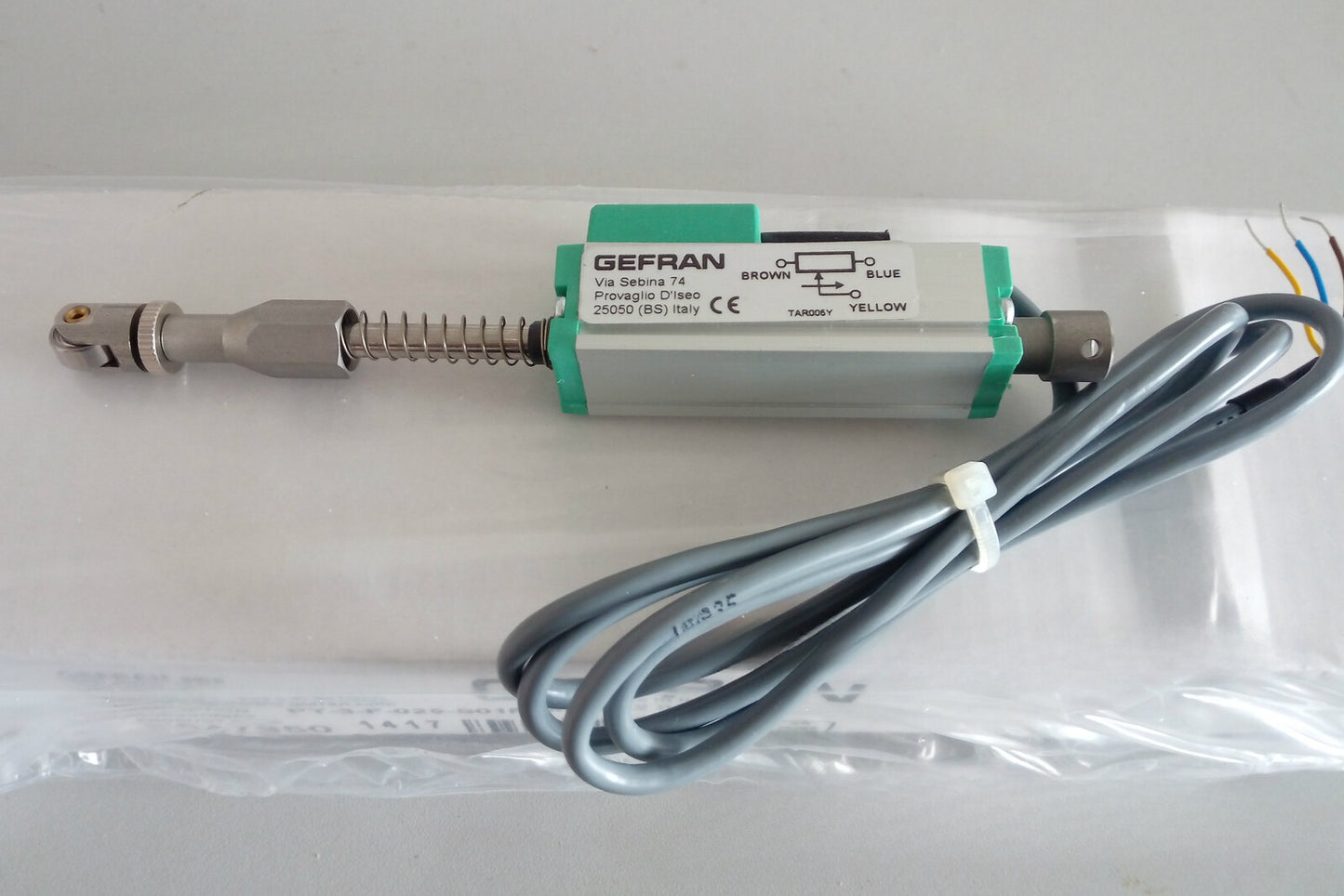 1PC GEFRAN PY-3-F-050-S01M-XL0202 Displacement Sensor PY-3-F-050-S01M XL020