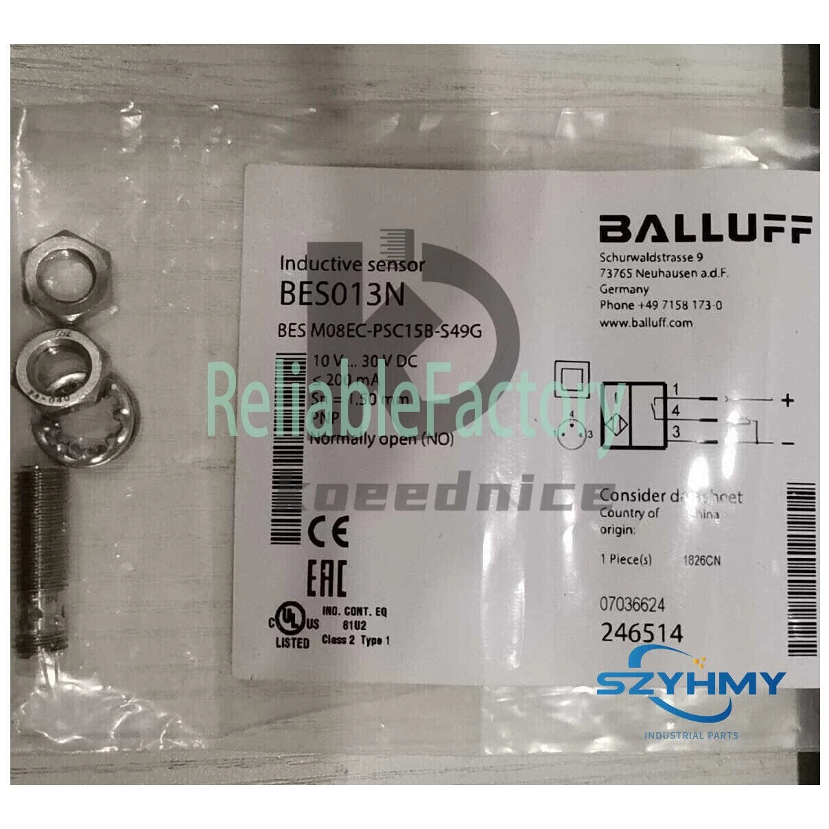 1PCS BALLUFF BES M08EC-PSC15B-S49G Sensor