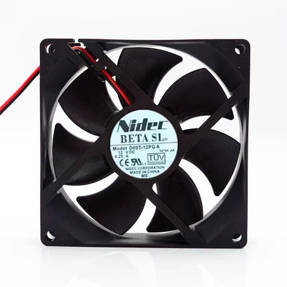 NIDEC D09T-12PG A 9025 DC12V 0.25A 9CM 2-Wire Inverter Cooling Fan