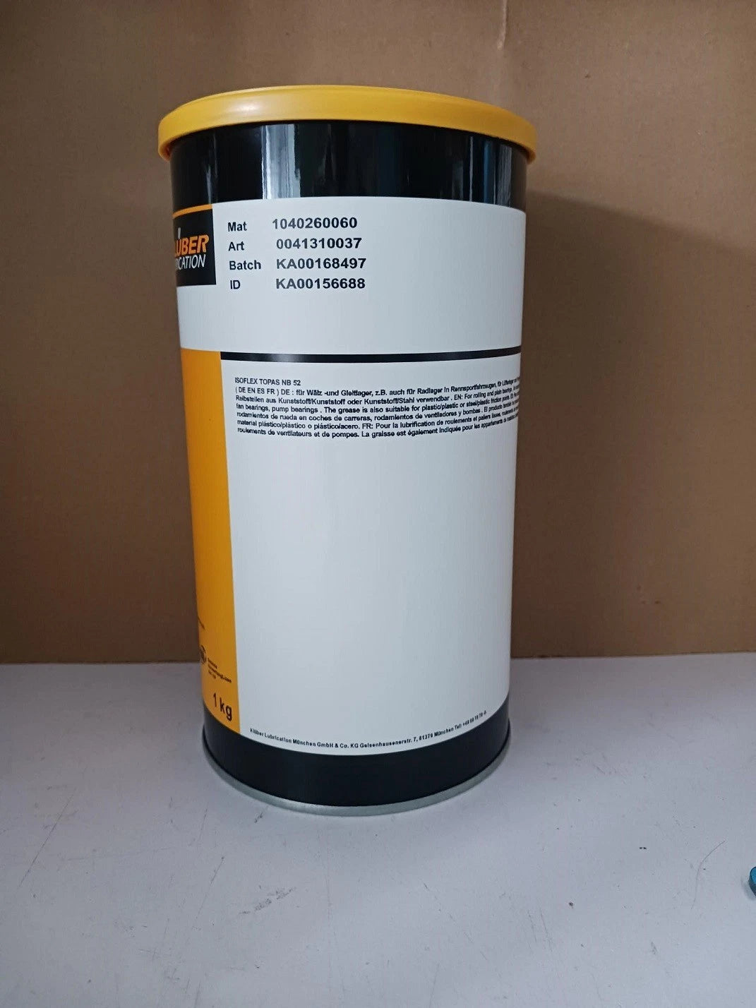 KLUBER Lubrication ISOFLEX TOPAS NB 52 Grease 1KG ( 35.3 OZ) NB52 free ship