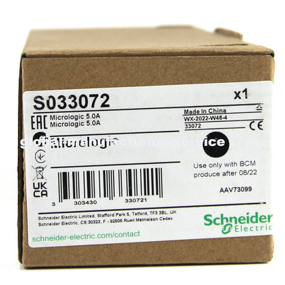 Schneider 33072 Air High Current Circuit Breaker Control Unit - SCHNEIDER