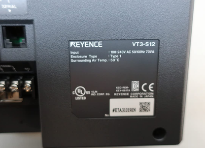 Keyence VT3-S12 Touch Screen - KEYENCE