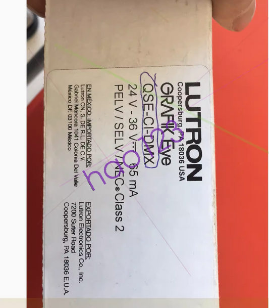 new LUTRON module QSE-CI-DMX - LUTRON