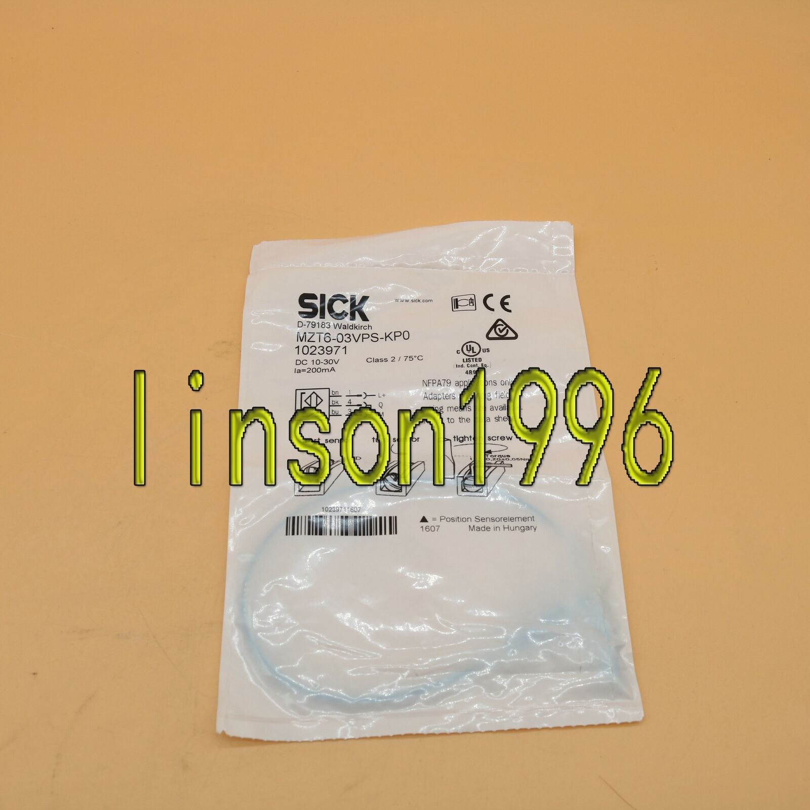 new SICK Proximity Switch sensor MZT6-03VPS-KPO - SICK