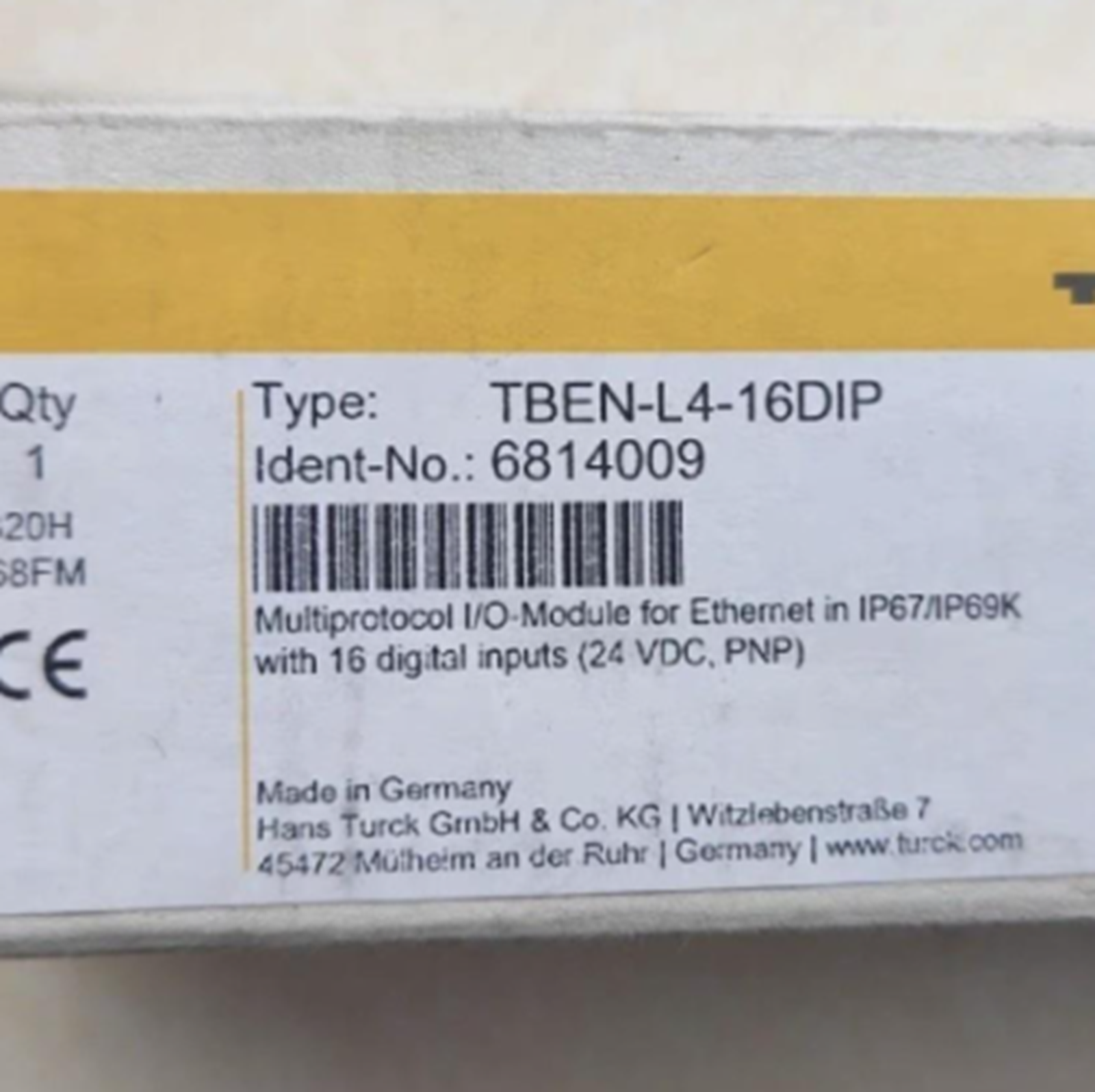 TBEN-L4-16DIP 6814009 Module - TURCK