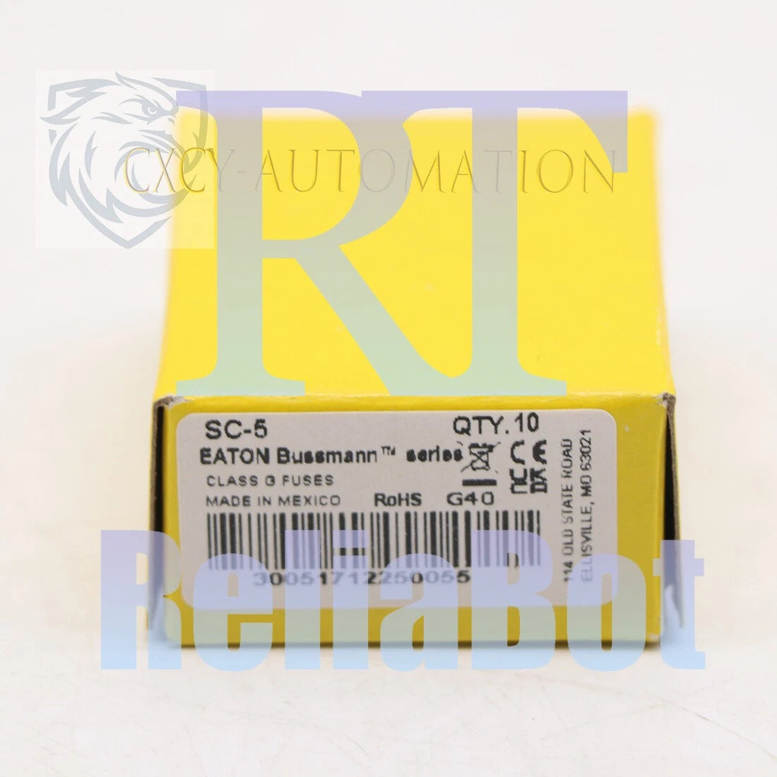 Bussmann SC-5 SC 5A 600Vac Time Delay Class G Fuse 10Pcs.