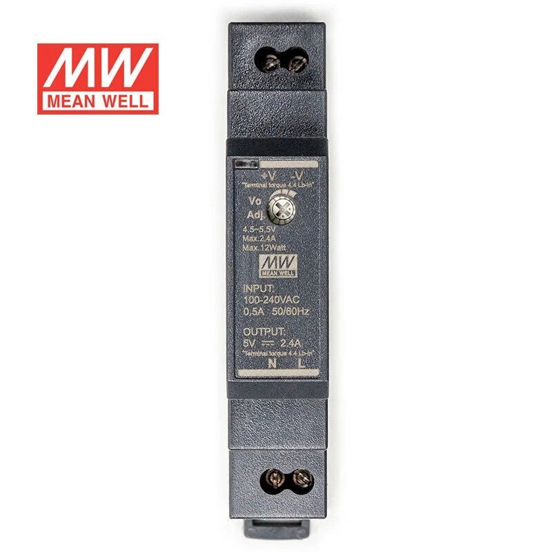 Mean Well HDR-15 Series DIN Rail Power Supply 15W 5V 12V 24V 48V