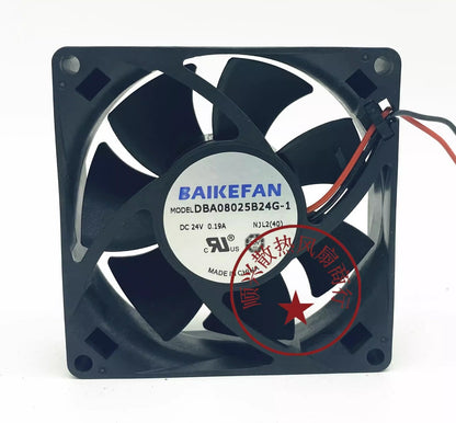 BAIKEFAN DBA08025B24G 8025 DC24V 0.23A 8CM 2-wire Inverter Cooling Fan