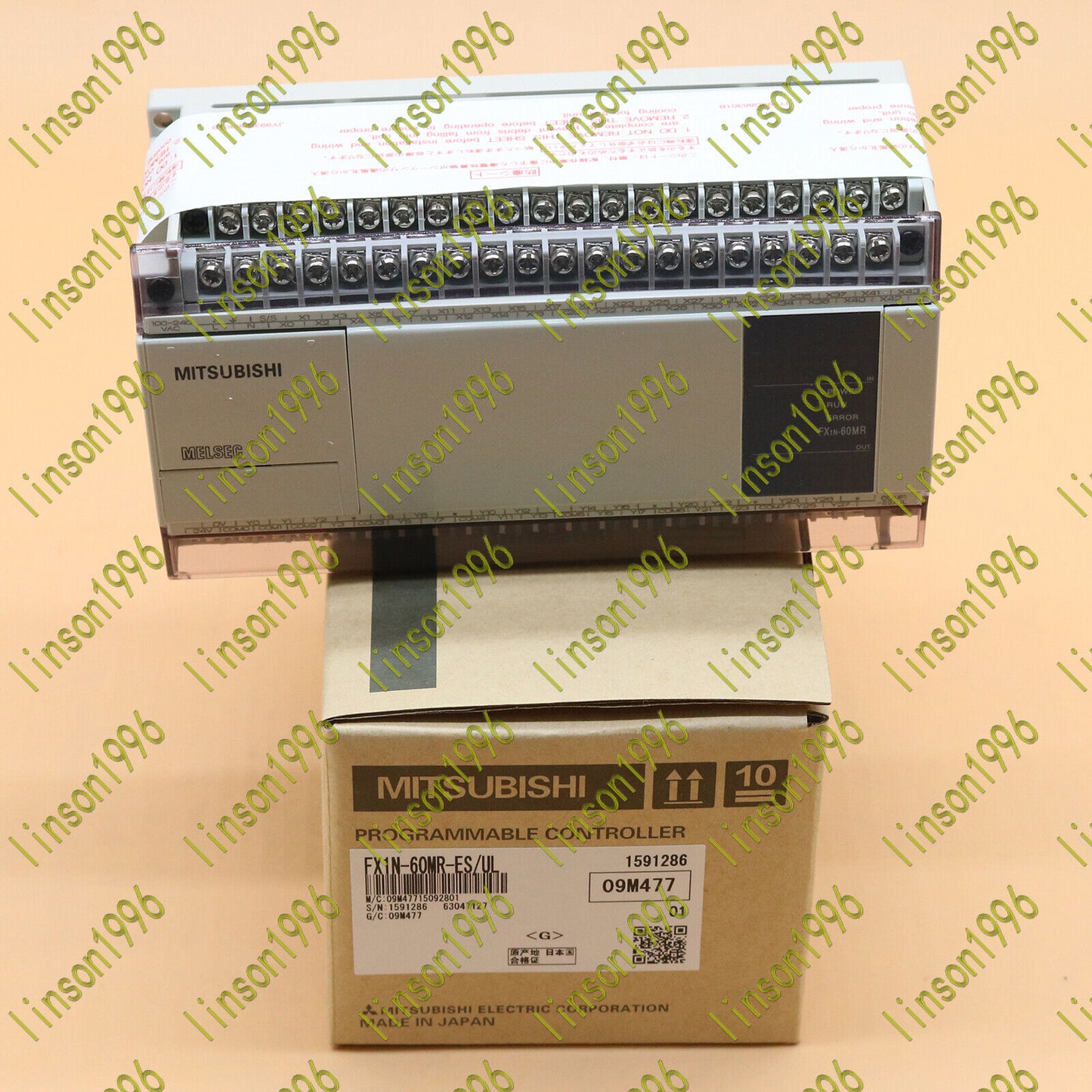 Mitsubishi FX1N-60MR-ES/UL PLC with ES/UL Certification – In Box Ship - MITSUBISHI