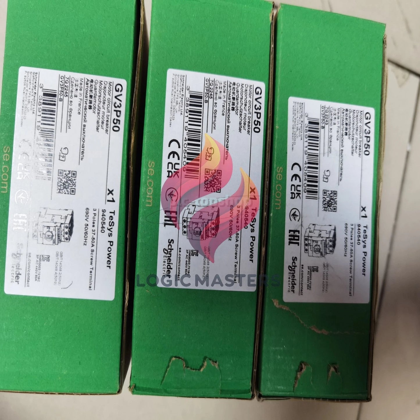 1PCS SND Electric GV3P50 TeSys GV3 Circuit Breaker Thermalmagnetic 37-50A