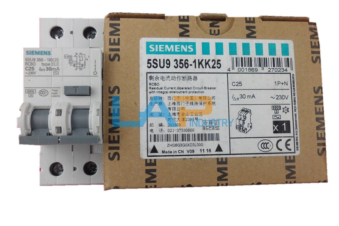 new 1PC  FOR SIEMENS Leakage protection circuit breaker 5SU9356-1KK25 1P+N 25A