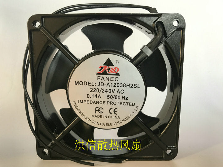 1pcs FANEC JD-A12038H2SL 220V 0.14A 12038 cabinet cooling fan