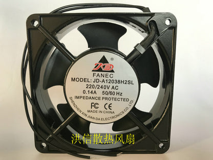 1pcs FANEC JD-A12038H2SL 220V 0.14A 12038 cabinet cooling fan