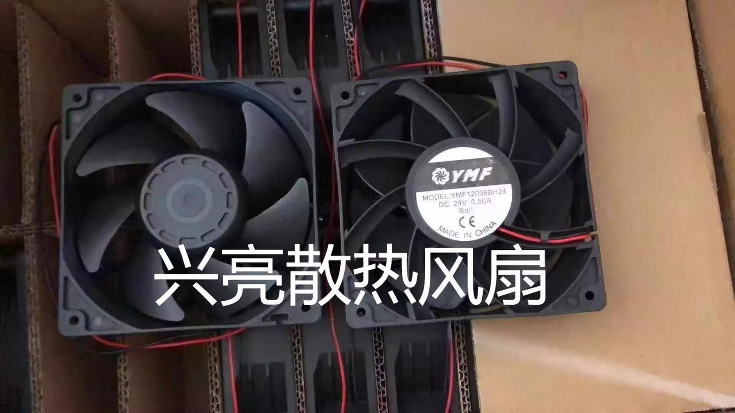 1PCS YMF12038BH24 DC24V 0.5A 2-wire silent cooling fan