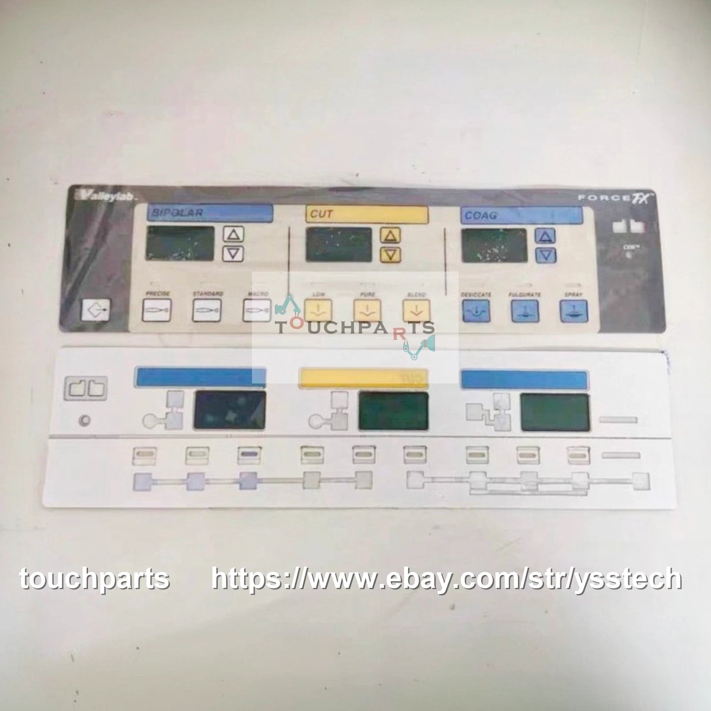 Front Panel Overlay Flim for Valleylab Force FX FX-8C Electrosurgical Generator