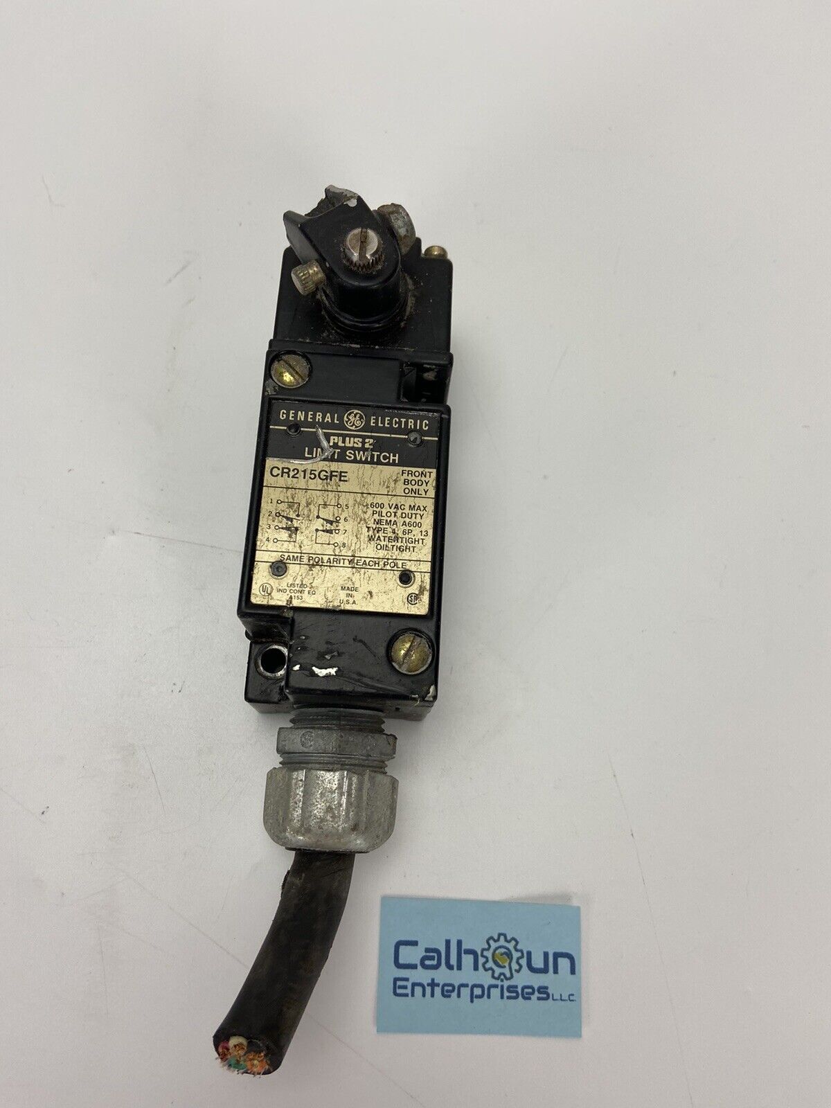 GE General Electrical CR215GFE Limit Switch Body Only - GE CR215GFE Limit Switch Body Only - GE