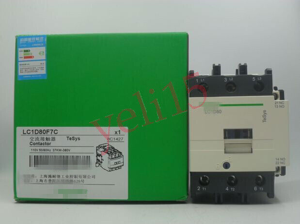 new 1PC Schneider LC1D80F7C AC Contactor - SCHNEIDER