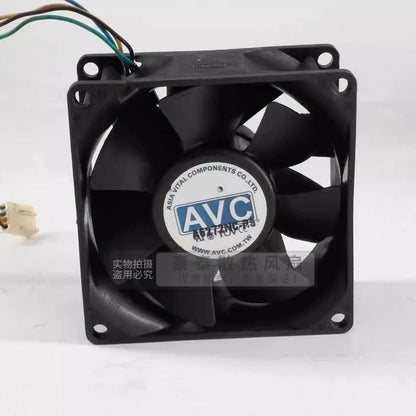 AVC DB08038B12M PS02 8038 DC12V 0.60A 8CM 4-Wire PWM Dual Ball Mute Cooling Fan