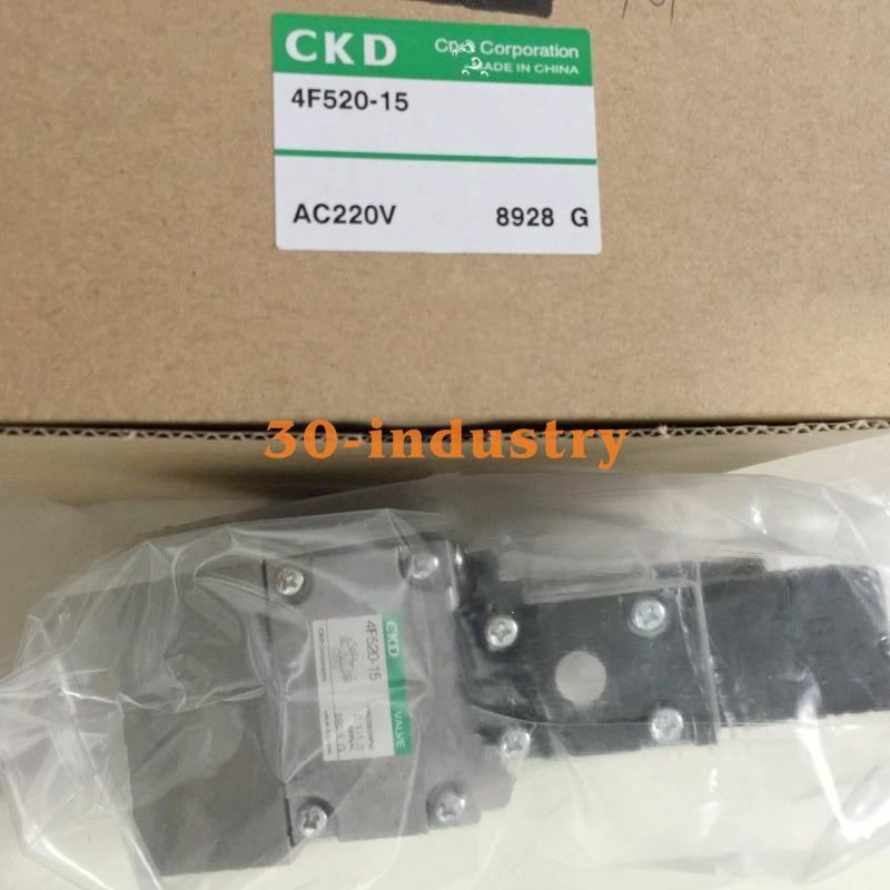 1Pcs New For CKD solenoid valve 4F520-15-AC220V CKD