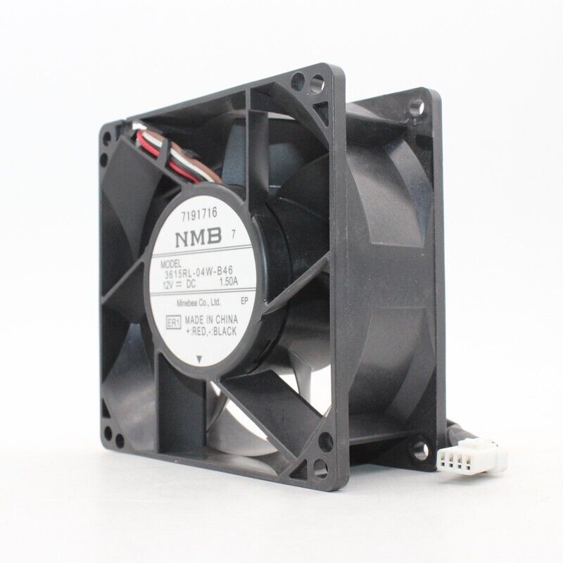 new NMB 3615RL-04W-B46 9038 12V 1.50A 9cm high wind waterproof cooling fan