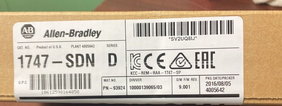 New AB 1747SND SER B SLC 500 DeviceNet Scanner Module Factory Sealed - KOEED
