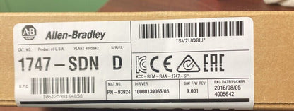 New AB 1747SND SER B SLC 500 DeviceNet Scanner Module Factory Sealed - KOEED