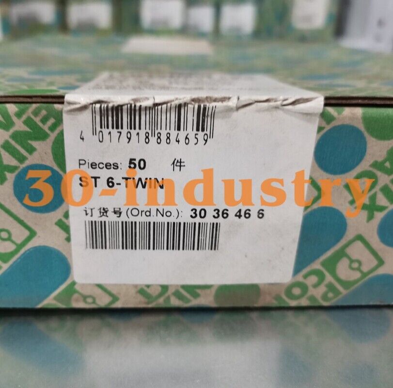 50PCS Box NEW Phoenix 3036466 ST 6-TWIN Straight-through Terminals - PHOENIX