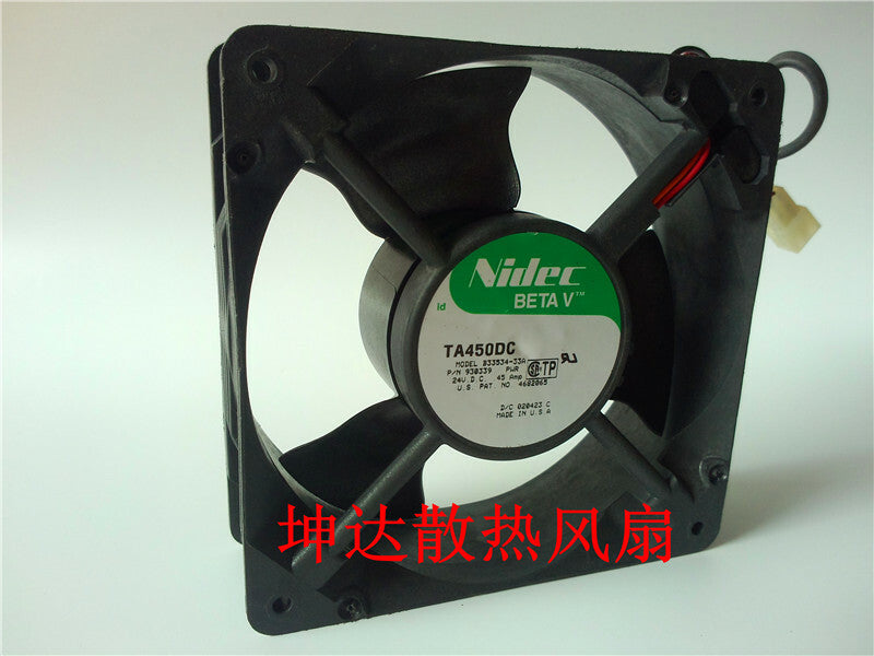 1pcs  Nidec B33534-33A 24V 0.45A 12CM 12038 3-wire double ball inverter fan